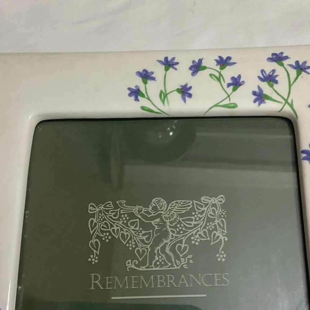 Floral Ceramic Picture Frame by